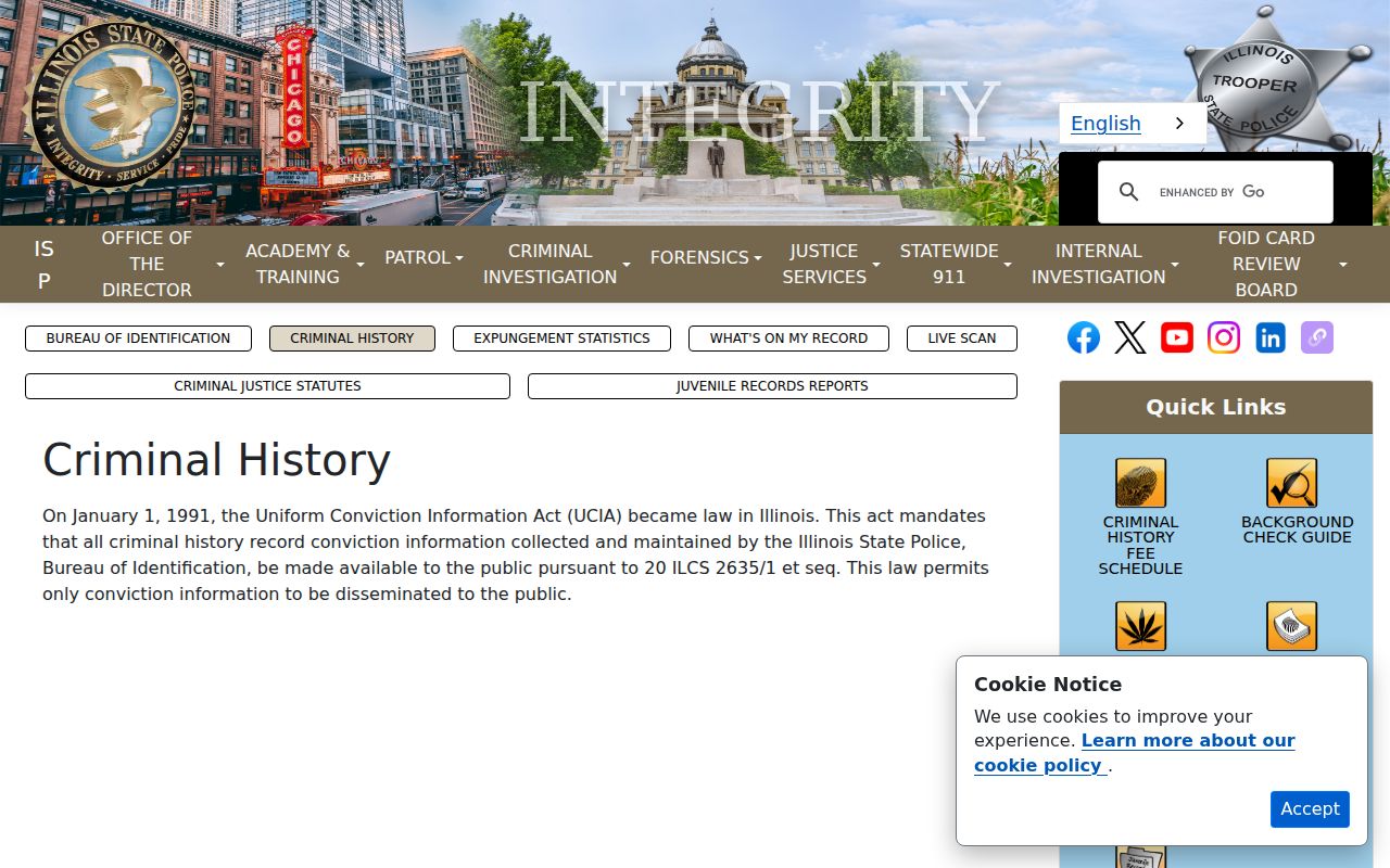 St. Clair County criminal history Illinois State Police overview