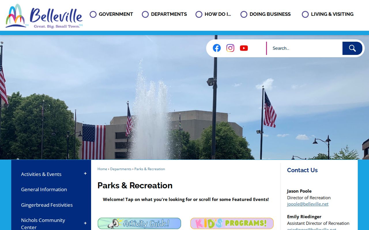 Belleville Police Department criminal records information