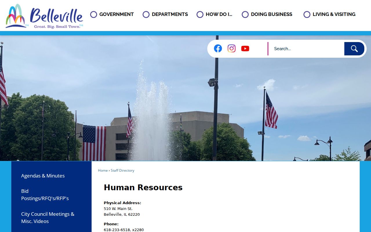 Belleville criminal record contact directory