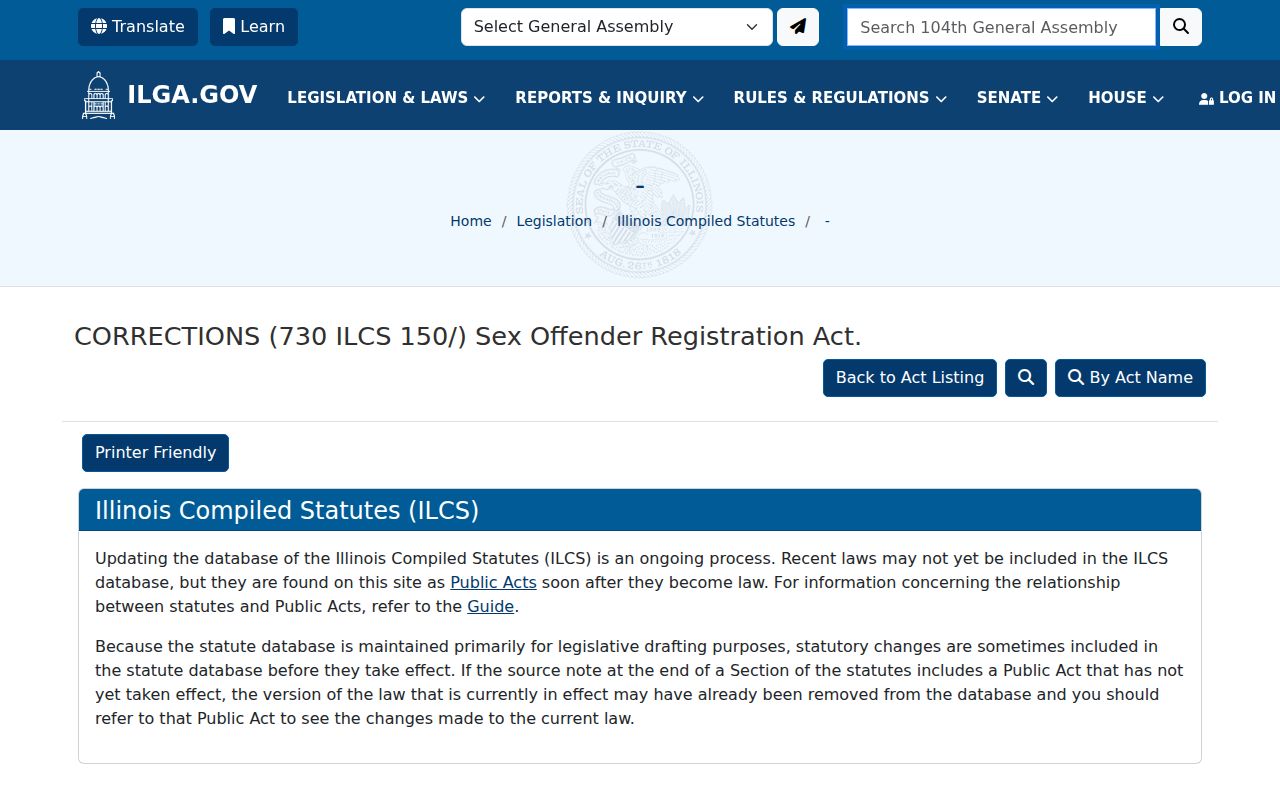 St. Clair County sex offender search Illinois registration law